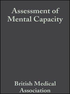 cover image of Assessment of Mental Capacity